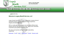 Tablet Screenshot of legacybenefitservices.com